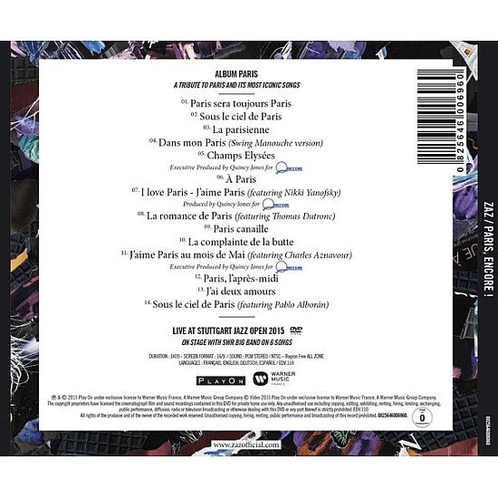 Zaz - Paris, Encore ! DVD + CD
