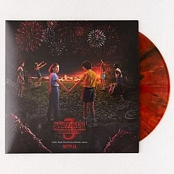 Stranger Things 3 - Soundtrack Turuncu Siyah Renkli Plak 2 LP + 7"  * ÖZEL BASIM *