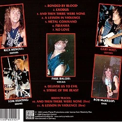 Exodus ‎– Bonded By Blood CD * İKİNCİ EL *