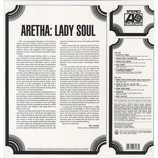 Aretha Franklin ‎– Lady Soul Plak LP