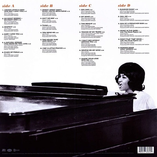 Aretha Franklin ‎– The Atlantic Singles Collection 1967-1970 Caz Plak 2 LP