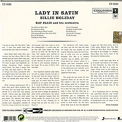 Billie Holiday - Lady In Satin Caz Plak LP
