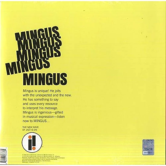 Charles Mingus ‎– Mingus Mingus Mingus Mingus Mingus Caz Plak  LP