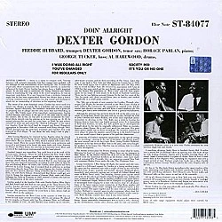 Dexter Gordon - Doin' Allright Caz Plak LP