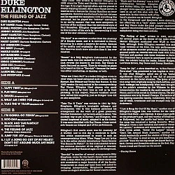 Duke Ellington ‎– The Feeling Of Jazz Audiophile Caz Plak LP