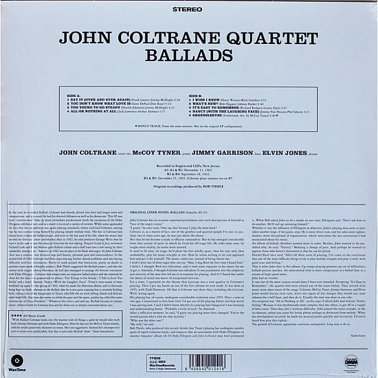 John Coltrane Quartet – Ballads Plak LP