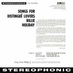 Billie Holiday - Songs For Distingue Lovers Caz Plak LP