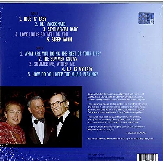 Frank Sinatra - Sinatra Sings Alan & Marilyn Bergman Plak LP