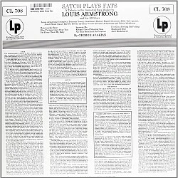 Louis Armstrong And His All-Stars - Satch Plays Fats Caz Plak LP