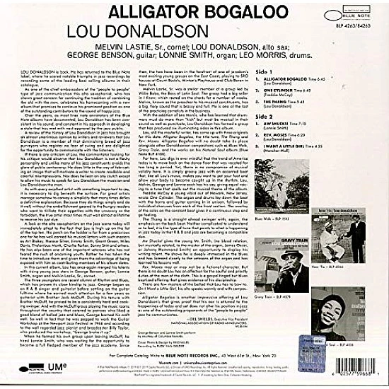 Lou Donaldson - Alligator Bogaloo Plak LP