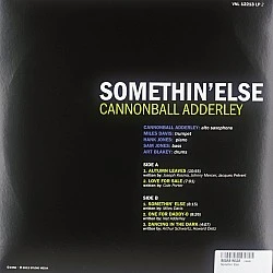 Cannonball Adderley ‎– Somethin’ Else Caz Plak LP