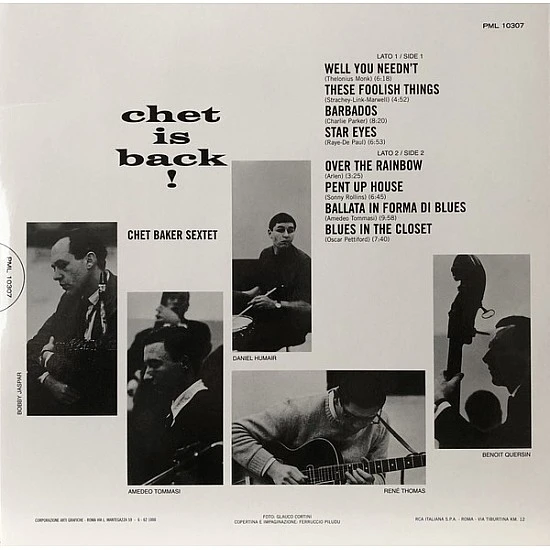 Chet Baker ‎– Chet Is Back! Caz Audiophile Plak LP
