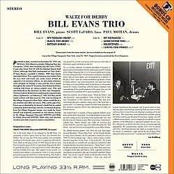 Bill Evans Trio - Waltz for Debby Plak  LP + Bonus CD