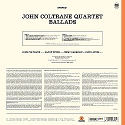 John Coltrane - Ballads (Turuncu Renkli) Plak LP