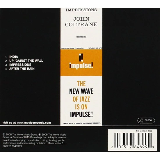 John Coltrane - Impressions Digipak CD