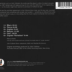 John Coltrane - Interstellar Space Digipak CD