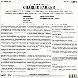 Charlie Parker ‎– Jazz at Midnite (RSD) Gece Mavisi Renkli Plak LP