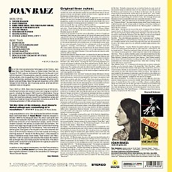 Joan Baez ‎– Joan Baez (Debut Album) (Sarı Renkli) Plak LP