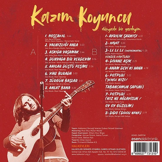 Kazım Koyuncu - Dünyada Bir Yerdeyim Plak LP