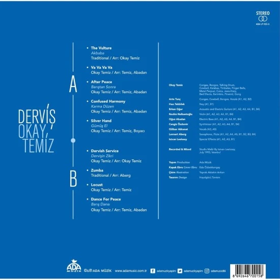 Okay Temiz - Derviş Caz Plak LP