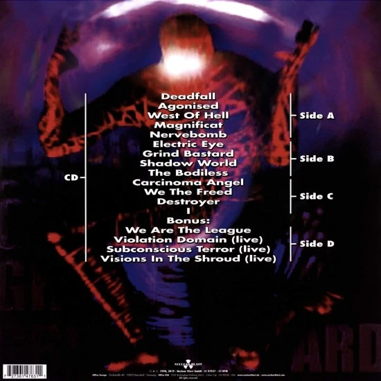 Benediction ‎– Grind Bastard Plak 2 LP