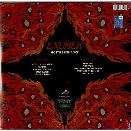 Exumer ‎– Hostile Defiance Plak LP