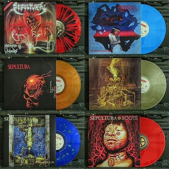 Sepultura ‎– The Roadrunner Albums: 1985-1996 Renkli Plak LP Box Set