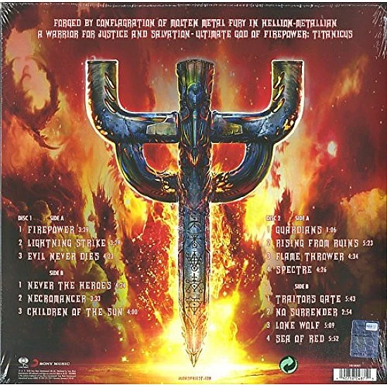 Judas Priest - Firepower (Kırmızı Renkli) Plak 2 LP