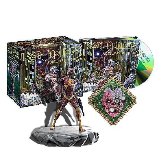 Iron Maiden ‎– Somewhere In Time Box Set ( Figurine + Patch + CD) 