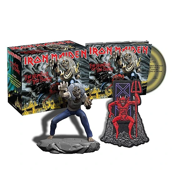 Iron Maiden ‎– The Number Of The Beast Box Set ( Figurine + Patch + CD) 