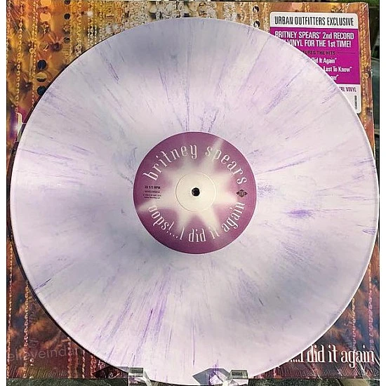 Britney Spears ‎– Oops!...I Did It Again (Mor - Beyaz Renkli)  Plak LP * ÖZEL BASIM *