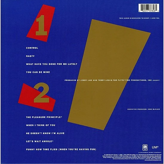 Janet Jackson - Control (Kırmızı Renkli) Plak LP