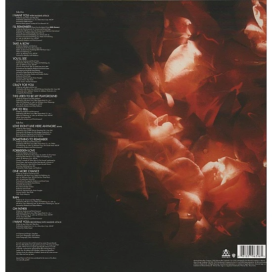 Madonna ‎– Something To Remember Plak LP