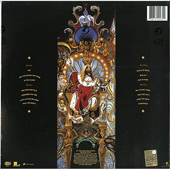 Michael Jackson ‎– Dangerous Plak ( Picture Disc) 2 LP