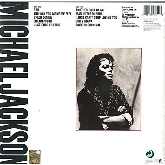 Michael Jackson ‎– Bad Plak LP