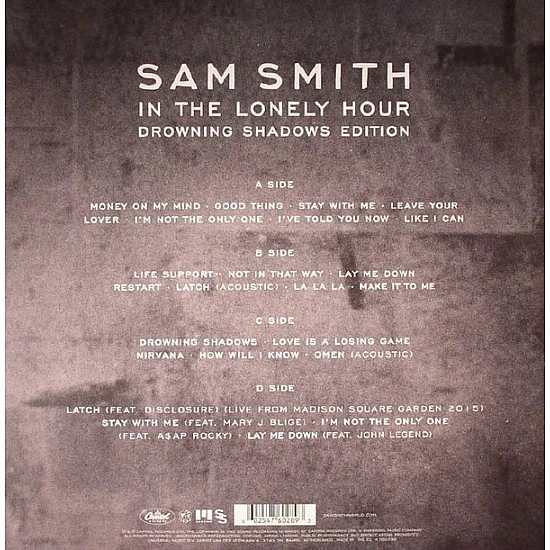 Sam Smith‎– In The Lonely Hour: Drowning Shadows Edition Plak 2 LP
