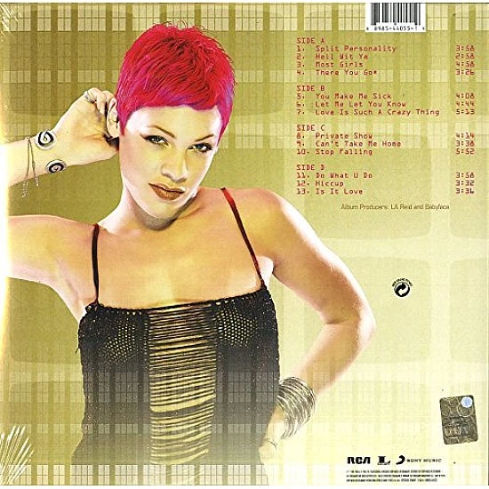 P!NK / Pink ‎– Can't Take Me Home (Altın Renkli) Plak 2 LP