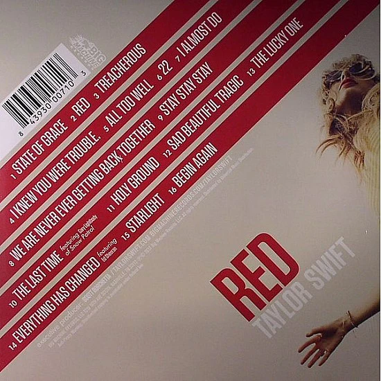 Taylor Swift ‎– Red Plak 2 LP