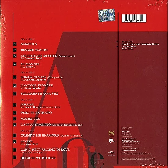 Andrea Bocelli - Amore Plak 2 LP