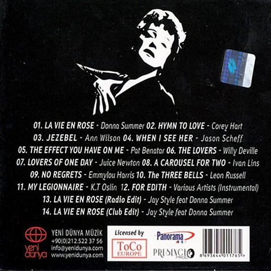 Tribute to Edith Piaf CD