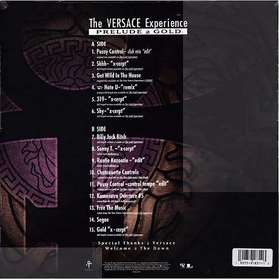 Prince - The Versace Experience (Mor Renkli) Plak LP