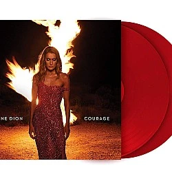 Celine Dion ‎– Courage (Kırmızı Renkli) Plak 2 LP