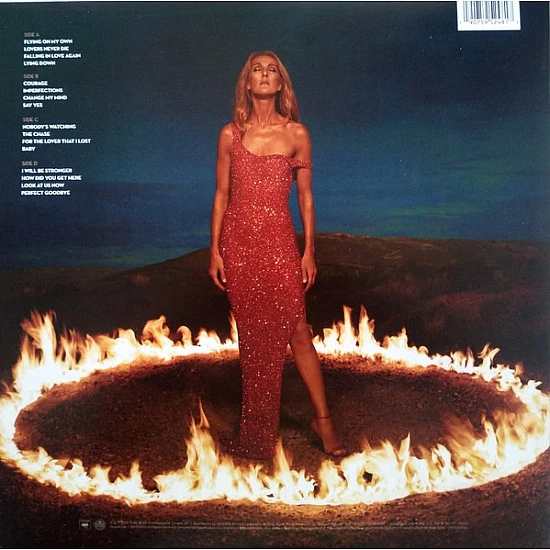 Celine Dion ‎– Courage (Kırmızı Renkli) Plak 2 LP
