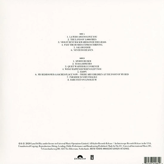 Lana Del Rey ‎– Violet Bent Backwards Over The Grass (Yeşil Renkli) Plak LP