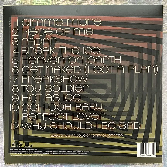 Britney Spears ‎– Blackout  (Renkli Plak) Plak LP  * ÖZEL BASIM *
