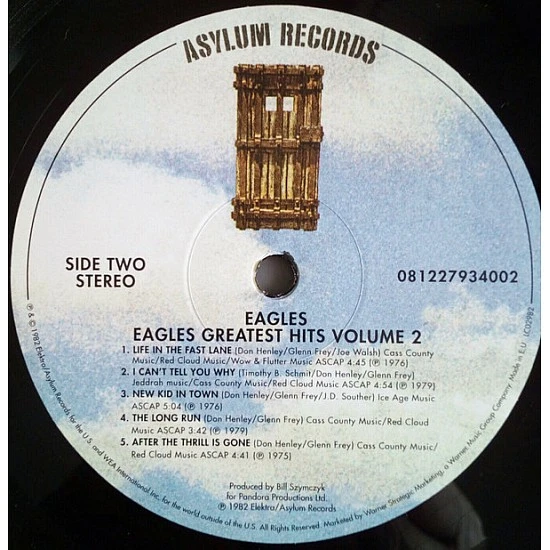 Eagles ‎– Their Greatest Hits Volumes 1 & 2 Plak 2 LP Box Set