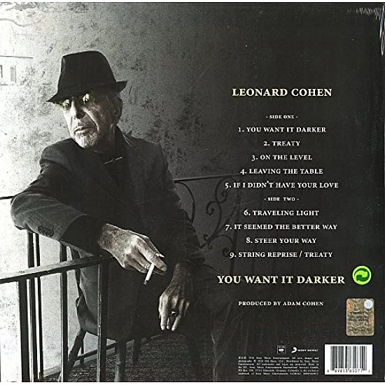 Leonard Cohen - You Want It Darker Plak LP
