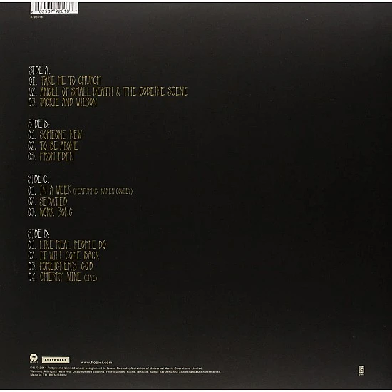 Hozier - Hozier Plak 2 LP