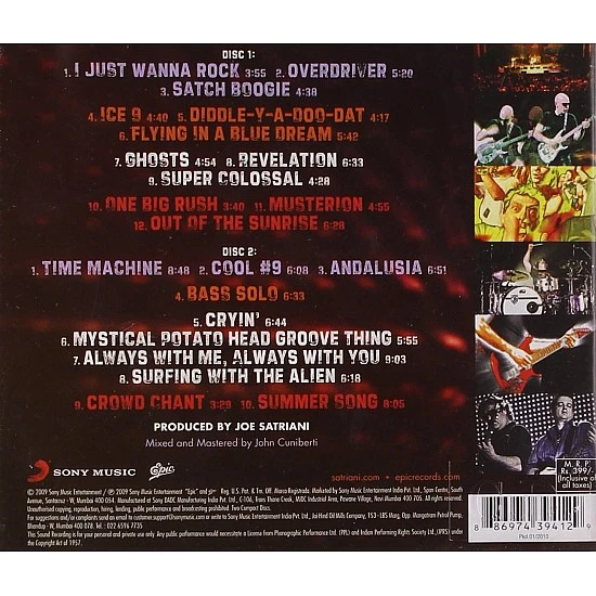 Joe Satriani - Live In Paris: I Just Wanna Rock 2 CD