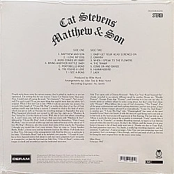 Cat Stevens ‎- Matthew and Son Plak LP